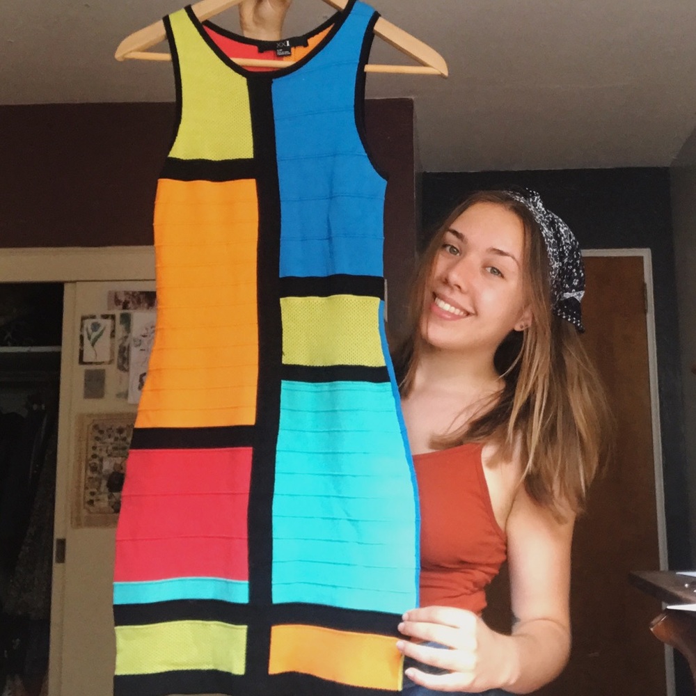 Forever 21 Color Block Dress